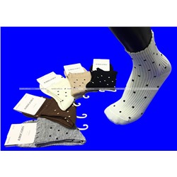 AMIGOBS носки женские цветные в рубчик с принтом "Точки" арт. 9503-1