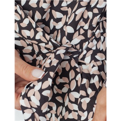 Платье на запАх из вискозы с принтом