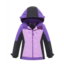 Горнолыжный костюм зимний для девочки фиолетового цвета 9434F