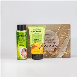 BEAUTY BOX Фруктовый десерт (Гель для душа СОЧНОЕ ПОМЕЛО 200 г, Смягчающий крем для рук и тела Коктейль Манго и Ананас 150 г)