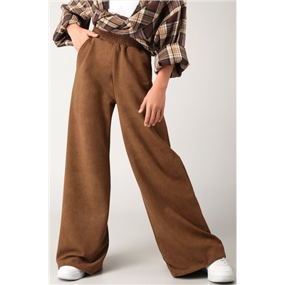 Брюки палаццо из футера для девочки Happyfox