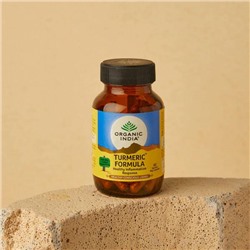 TURMERIC FORMULA, Healthy Inflammation Response, Organic India (ТУРМЕРИК (КУРКУМИН), противовоспалительное, Органик Индия), 60 капс.