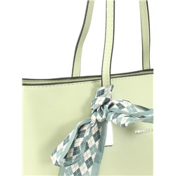 Сумка женская искусственная кожа Ch&K-6833,  1отд+карм/перег,  плечевой ремень,  св, зеленый 254513