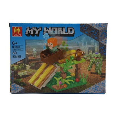 Конструктор MyWorld 80дет. 19*14см / коробка SH040-2