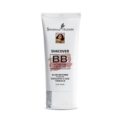 Shacover BB CREAM, SPF 20, Shahnaz Husain (ШАКАВЭ ББ КРЕМ, обогащен Сандалом и Розой, Универсальный тон, Шахназ Хусейн), 40 г.
