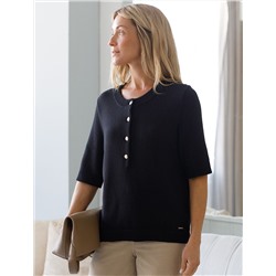 Джемпер тонкой вязки из хлопка с кашемиром