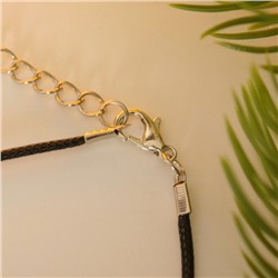 Кулон на шнурке "Кот в очках" пуля, цвет чернёное золото на чёрном шнурке, 47см