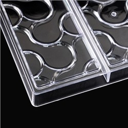 Форма для шоколада (поликарбонат) "Плитка Узор 1", 275*175 мм, 3 ячейки