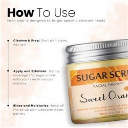 SWEET ORANGE Sugar Scrub, Luster (СЛАДКИЙ АПЕЛЬСИН сахарный скраб для лица, Ластер), 200 г.