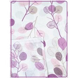 Простыня Ивановская бязь Эвкалипт вид 9-2 розовый