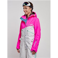 Горнолыжный комбинезон женский зимний розового цвета 2326R