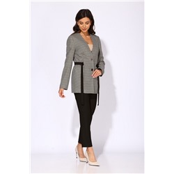 Faufilure С1350 серый+черный, Брюки,  Жакет