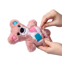 Мягкая игрушка из меха и фетра "Медвежонок" своими руками