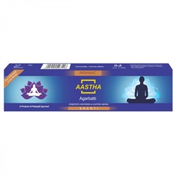 Aastha agarbatti SHANTI, Patanjali (Аастха благовония ШАНТИ, Патанджали), 125 г.