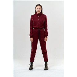 Комбинезон трикотажный с воротником