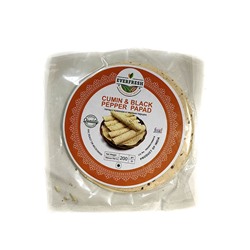 CUMIN & BLACK PEPPER PAPAD, Everfresh (ПАПАД С КУМИНОМ И ЧЁРНЫМ ПЕРЦЕМ, Эверфреш), 200 г.