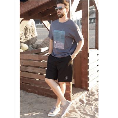 Свободная футболка  с авторским принтом