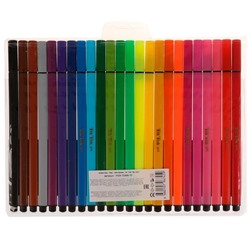 Фломастеры Tik tok girl, 24 цвета, трёхгранные