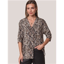 Блузка из вискозы с принтом