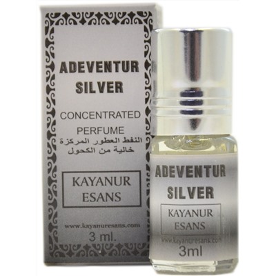 Kayanur Esans Concentrated Perfume ADEVENTUR SILVER (Масляные турецкие духи АДЕВЕНТУР СИЛЬВЕР, Каянур Эссенс), 3 мл.
