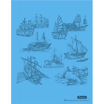 Дневник 1-11 класс ЛАЙТ "Корабли" кожзам, тиснение, клапан под ручку С2949-19 КТС-ПРО