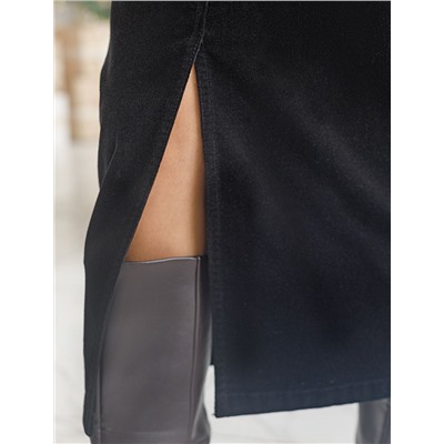 Юбка из эластичного микро-вельвета