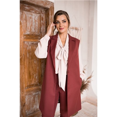 SandyNa 130546 чилийский_перец, Брюки,  Жилет