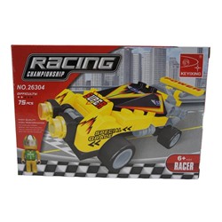 Конструктор Racing Championsip 75дет. Болид 18*13см  / коробка 26304