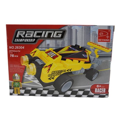 Конструктор Racing Championsip 75дет. Болид 18*13см  / коробка 26304