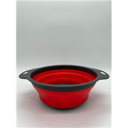 Дуршлаг-мойка складной силиконовый 24 см (в ассортименте) (72шт)