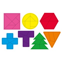 Настольная игра головоломка IQ Пазлы «Танграм» серии Baby Toys wood