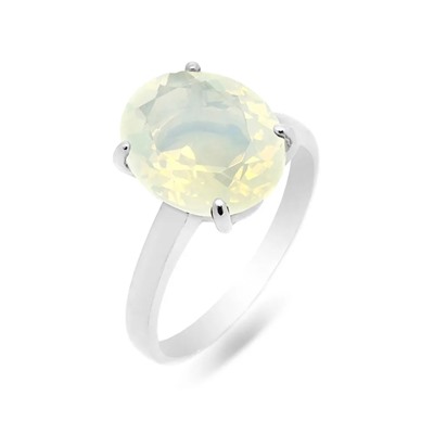 Кольцо из серебра лунный камень, Ю-100М43