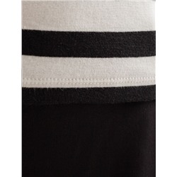 Футболка из плотного трикотажа с плетением риб 1*1