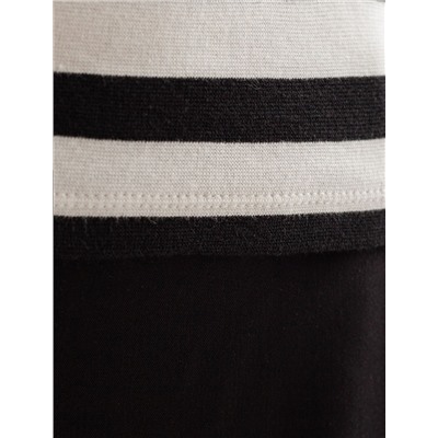 Футболка из плотного трикотажа с плетением риб 1*1