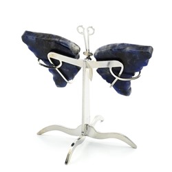 Фигурка "Мотылек" с содалитом, серебристая 85*75*80мм