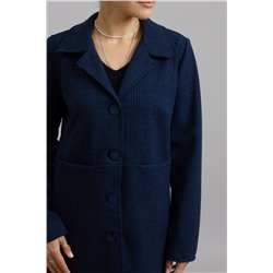 Mirolia 1071 синяя-клетка, Юбка,  Жакет