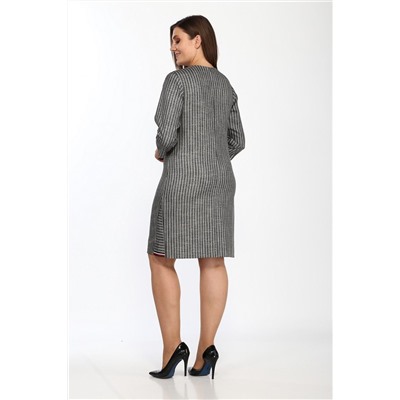 Lady Style Classic 1377/2 стальной_полоска, Платье