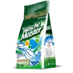 Универсальный стиральный порошок WASCHEMEISTER UNIVERSAL, 10,5 кг (полиэтилен)