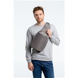 Рюкзак на одно плечо Tweed, серый