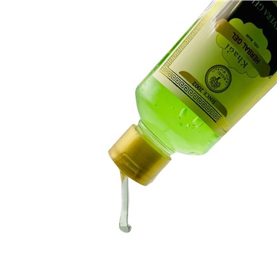 Herbal Gel ALOE VERA GEL, Khadi India (Гель АЛОЭ (алое) ВЕРА - успокаивает и увлажняет кожу, ДЛЯ ВСЕХ ТИПОВ КОЖИ, Кхади Индия), 210 мл.
