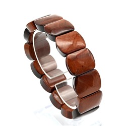 Браслет из Бычьего глаза прямоугольник 15*20мм, 62,8г