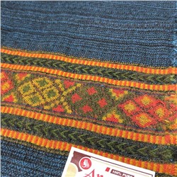 ANGOORA SHAWLS, Тёплый тибетский палантин, цвет ГОЛУБОЙ (размер 200 см. х 90 см.), 1 шт.