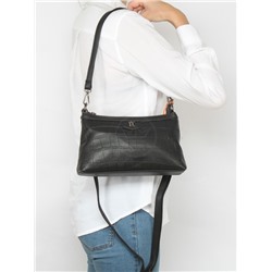 Сумка женская искусственная кожа YDR-2424-8,  1отд+карм/пер,  плечевой ремень,  черный 257533