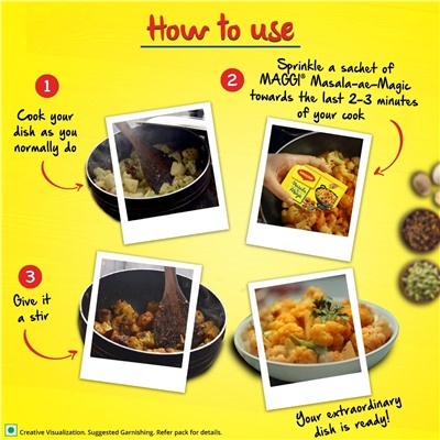 MASALA MAGIC, with Iron & Vitamin B9, Maggi (МАСАЛА МЭЙДЖИК смесь специй, Мэгги), 6 г.