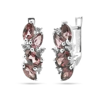 Серьги из серебра родолит, Селебрити