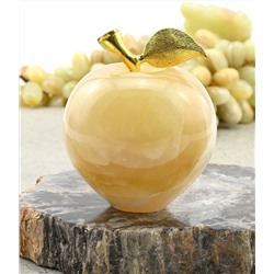 Яблоко из оникса желтого 60*60*75мм