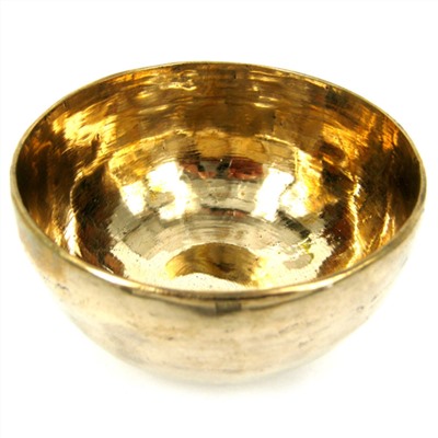 Поющая чаша GOLD, Целительная (ручная ковка, семь металлов, диаметр 15 - 16 см., высота 8 см., вес 701 - 800 г.), 1 шт.
