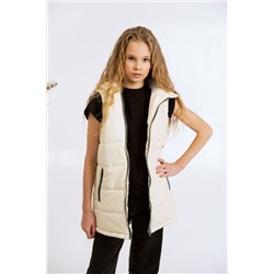 Жилет для девочки "Хэппи" ваниль