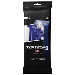 TOPTECH 2  Станок одноразовый пакет 5шт АКЦИЯ! СКИДКА 25%