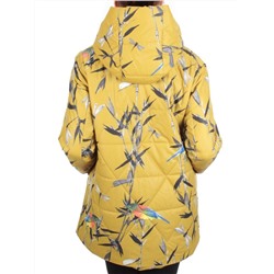 806 YELLOW Куртка демисезонная женская (100 гр. синтепон) размер 52